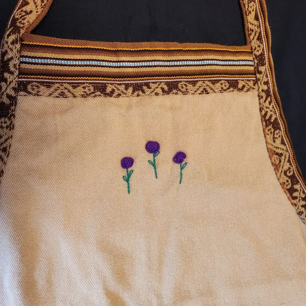 Unique Southwest Bib-style Apron With Front Pockets  Measurements In Photos